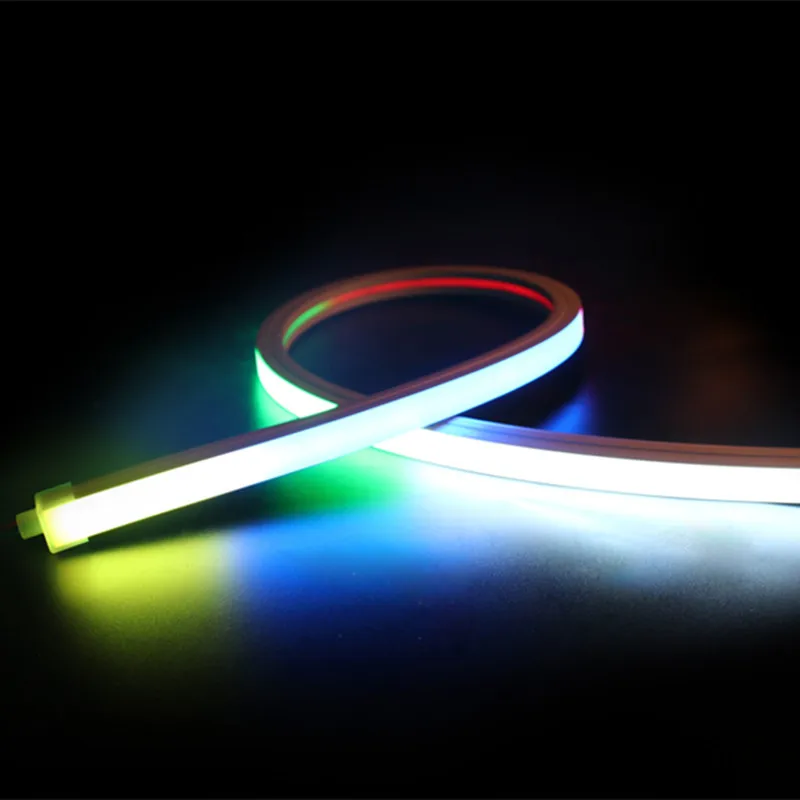  Неоновое светодиодное освещение RGB Nee с динамическим Пикселем на заказ цифровое неоновое гибкое IP68 динамическое потолочное уличное