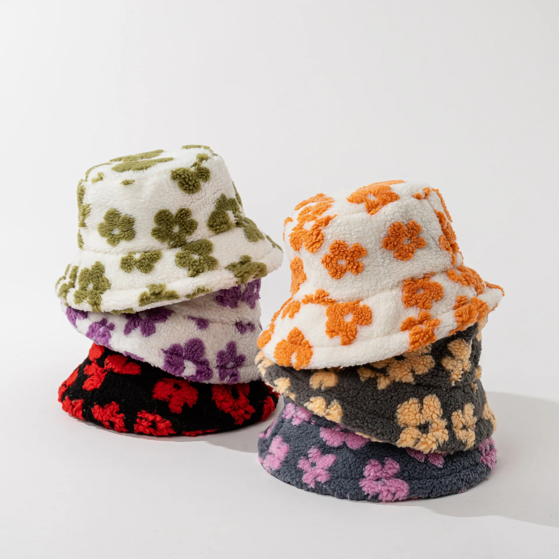 Ведро с принтом из искусственного меха