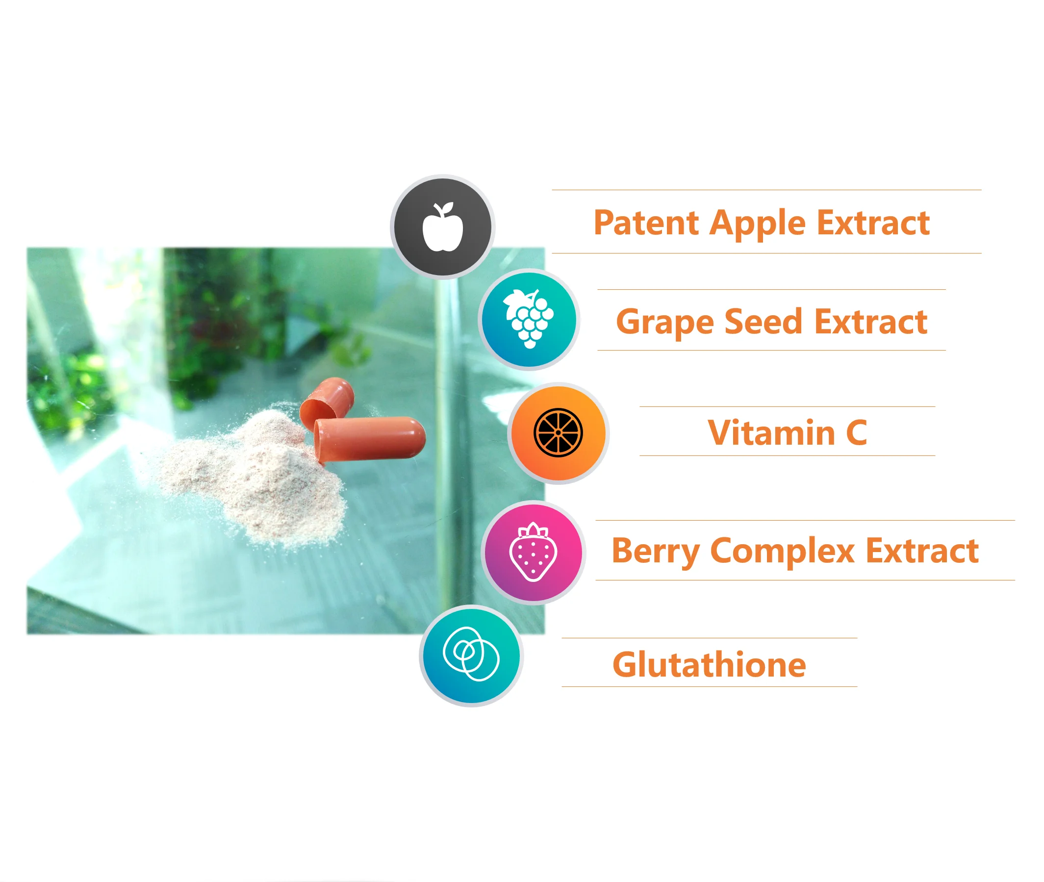 RTS Match Q whitening supplement glutathione pills capsules