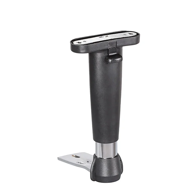 Useful Modern Aluminium Polished Black Height Adjustable computer Chair Armrest