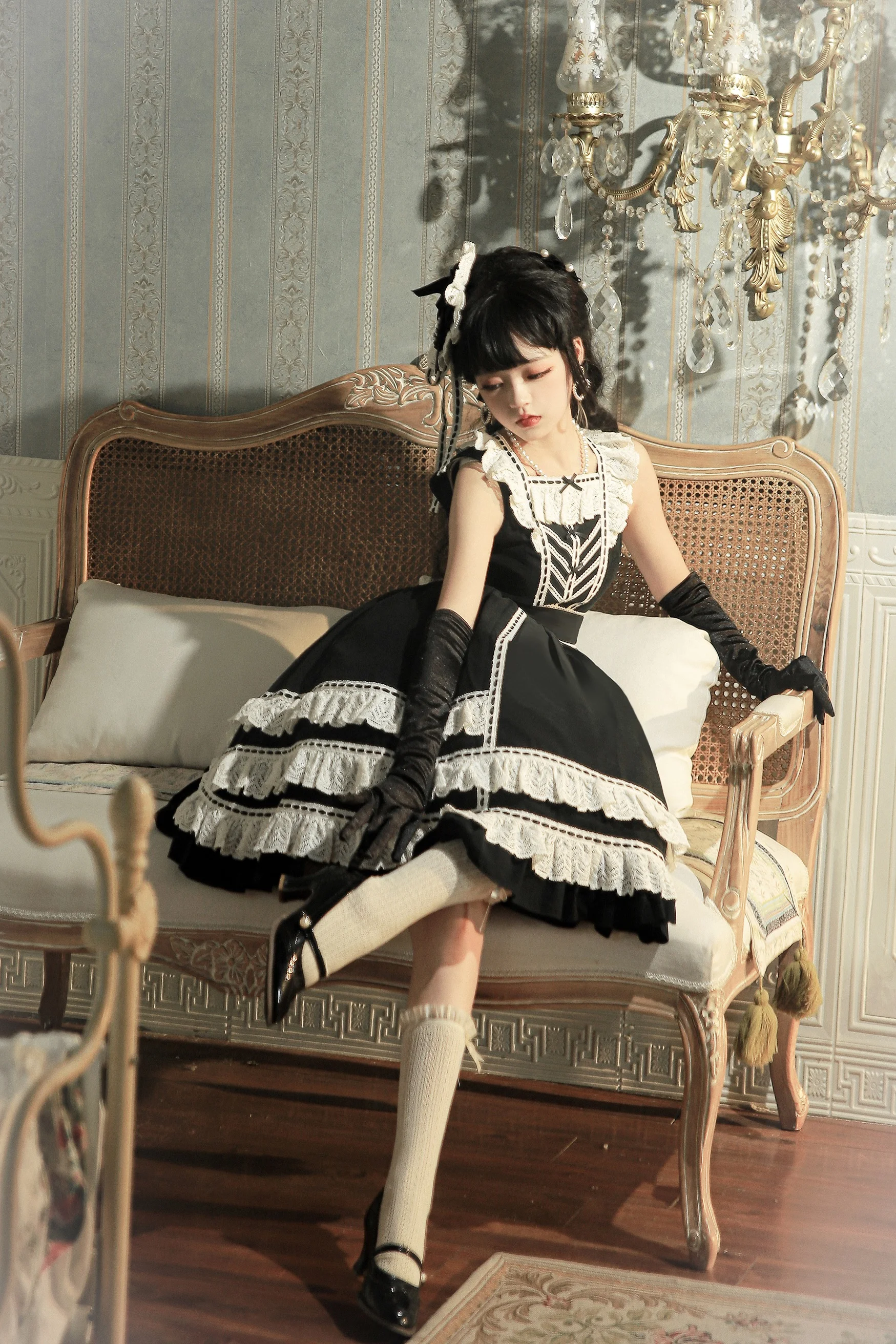 lolita dress punk style traditional japanese lolita anime cosplay maid dress lolita gothic JSK