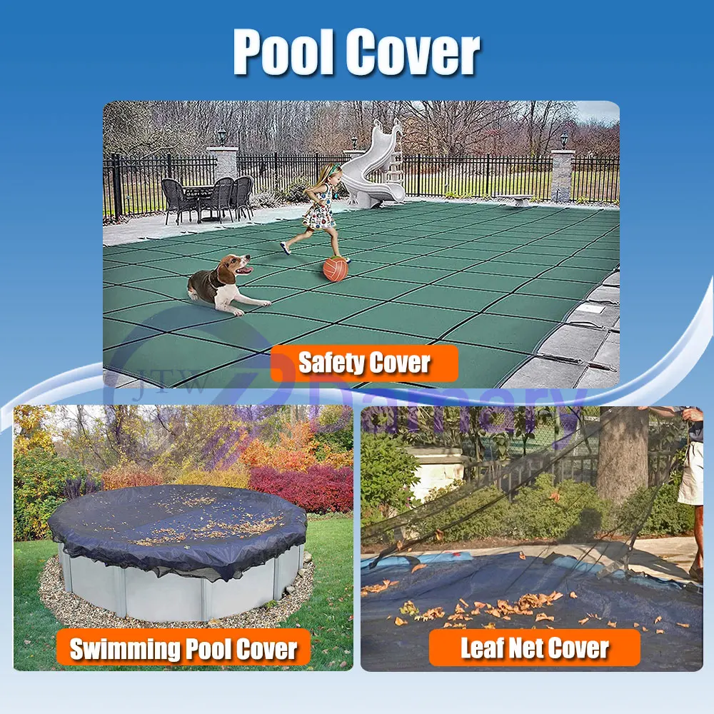 Safety Pool Covers 100% Polypropylene 1 Piece Shipment Custom Sizes Available