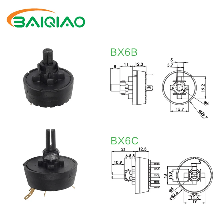Chinese Manufacturer Kitchen Appliances Fresh Juicer Blender Motor Mixer Spare Parts Mini Rotary Switch