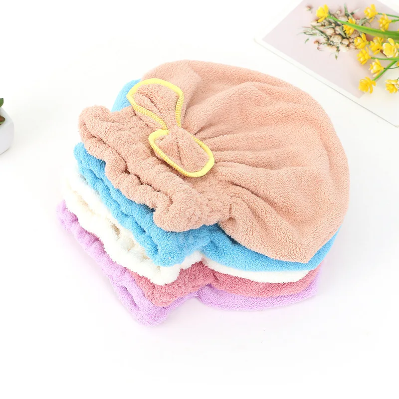 Strong Water Absorbent Quick Dry Microfiber Hat Hair Turban Wrapped Towel For Women