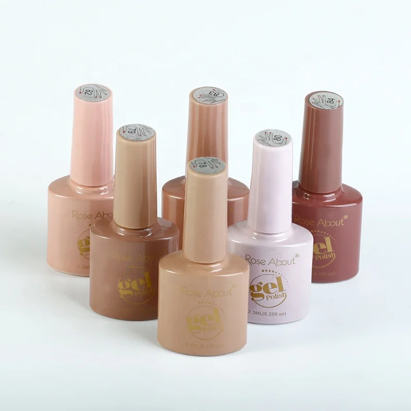 Rose About 7.3ml Nail Factory Price UV Nail Gel Polish Set Soak Off UV/LED Gel Polish Kit Custom Private Label
