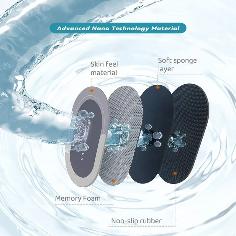 Flower Shape Green Leaf Print Mat Wholesale Eco Friendly Quick Dry Floral Diatomite Bath Mats