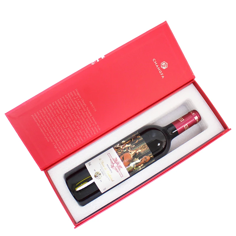 Custom Cardboard Gift Box Luxury Whiskey Wine Brandy Alcohol Packaging Designed Magnetic Flap Wine Cardboard Gift Box