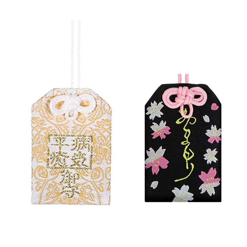 Wholesale Custom Japanese Omamori Shinto Shrine Lucky Charm Custom Print Anime Goods With String For Gift