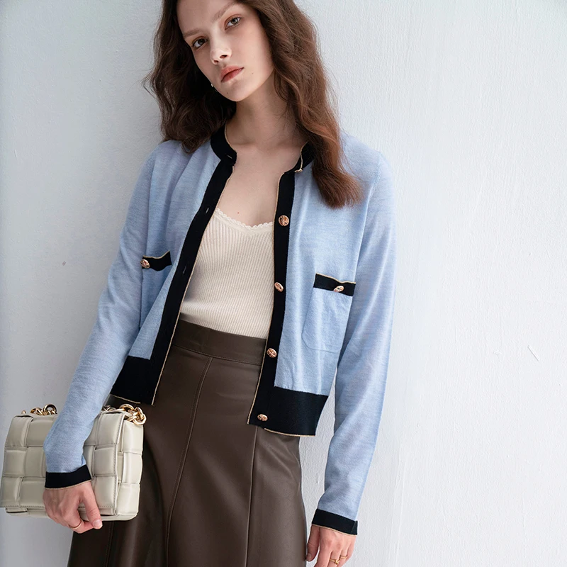 Тонкий Модный шерстяной кардиган, женское платье с круглым вырезом и длинным рукавом женские кардиганы и свитера, разноцветная подходящая обувь на сверхвысоком каблуке