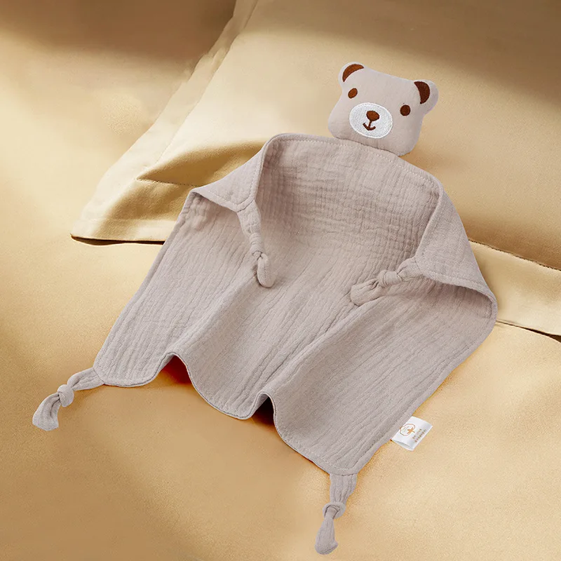 Wholesale Personalized Gift Animal Lovey Muslin Bunny Baby Security Blanket Comforter, Newborn Plush Baby Comforter Blanket