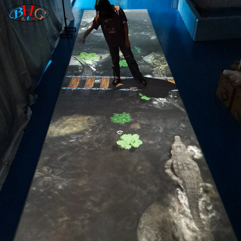 3d-интерактивный проектор крокодил AR, напольная проекция, захватывающий опыт индивидуального контента для игроков
