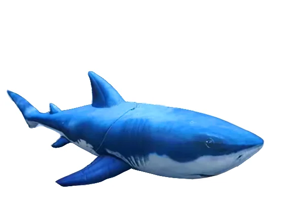 Flying Giant Inflatable Shark fish lighting Music Stage Event Decoration