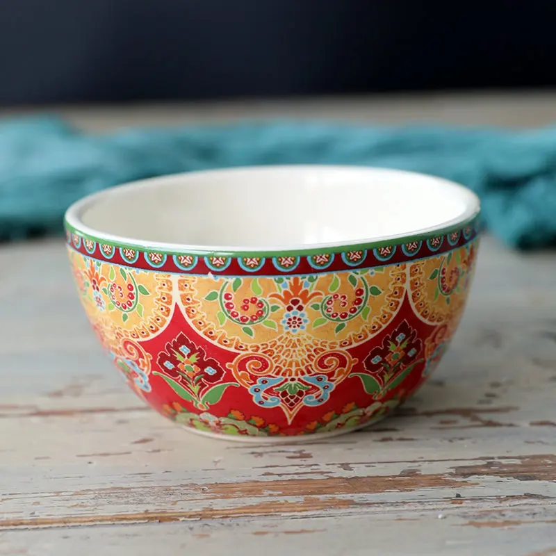 
Full printing ceramic soup bowl and porridge bowl, breakfast cereal bowl 