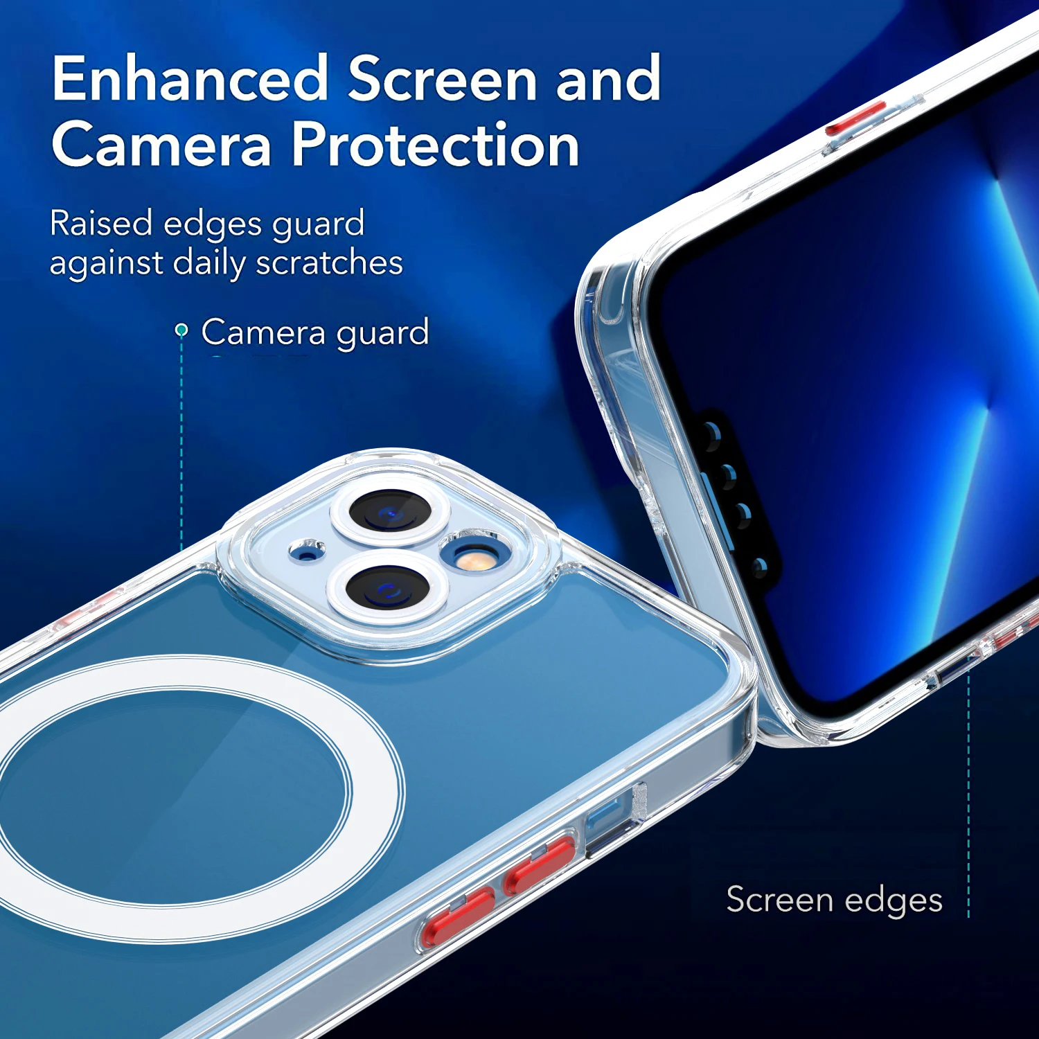 New wholesale magnetic transparent shockproof Acrylic For iphone 11 12 13 cellphone case mobile case