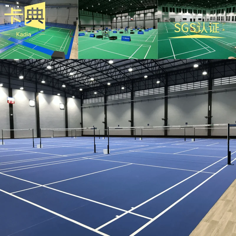 
indoor and outdoor badminton floor pvc sports flooring plastic flooring 