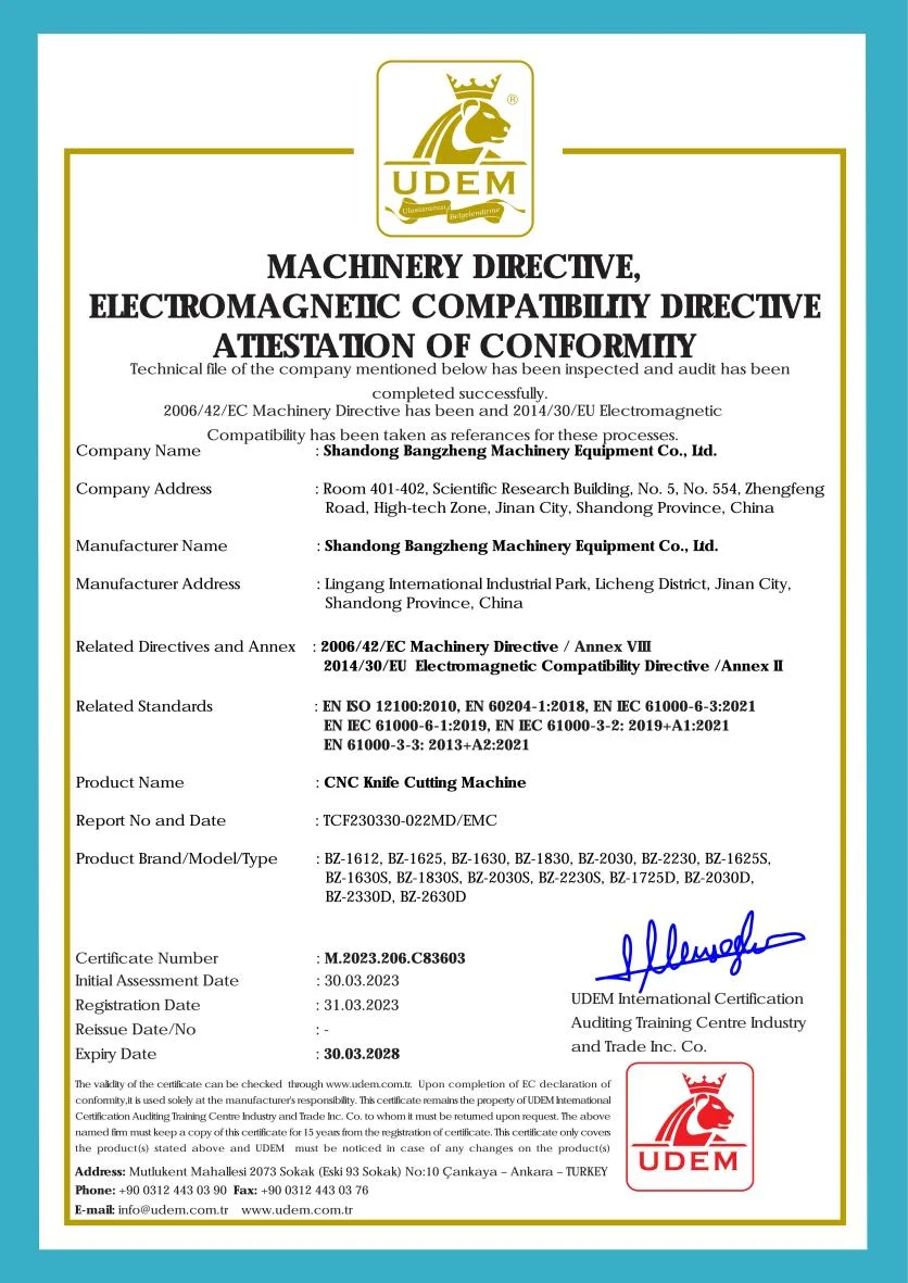 Bangzheng Suit cutting machine lady suit cnc cutting machine