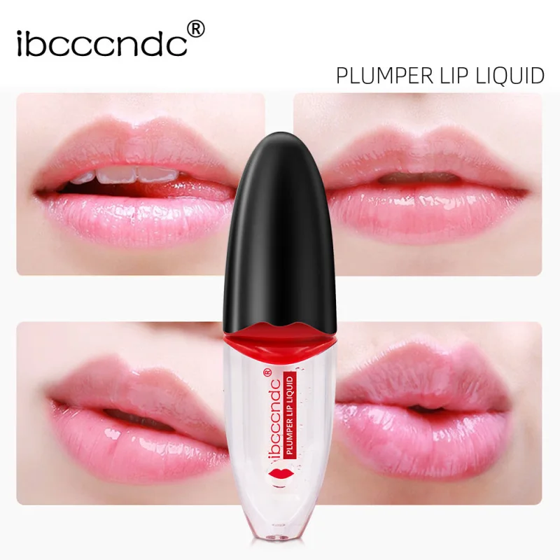 Sexy Big Lips Pump Nutritious Long Lasting Volume Lip Plumper Glaze 3D Tint Liquid Lipstick Lip Care Oil Gloss