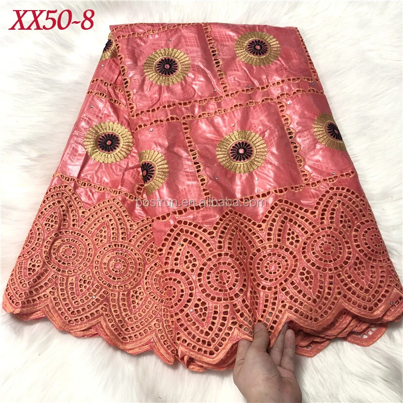 Новое поступление, африканская богатая ткань XX50, кружево с вышивкой, богатая африканская ткань, нигерийский материал для платьев