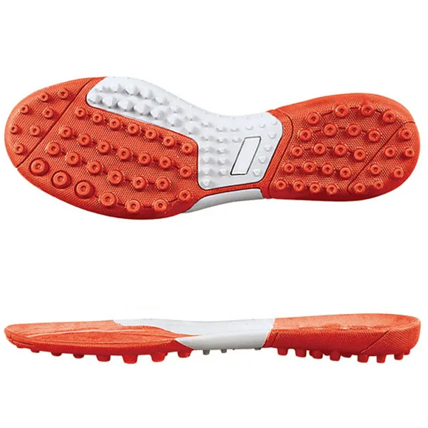 Men rubber sole for making Football Shoes High quality Rubber sole for football  training on turf Custom logo multiple color