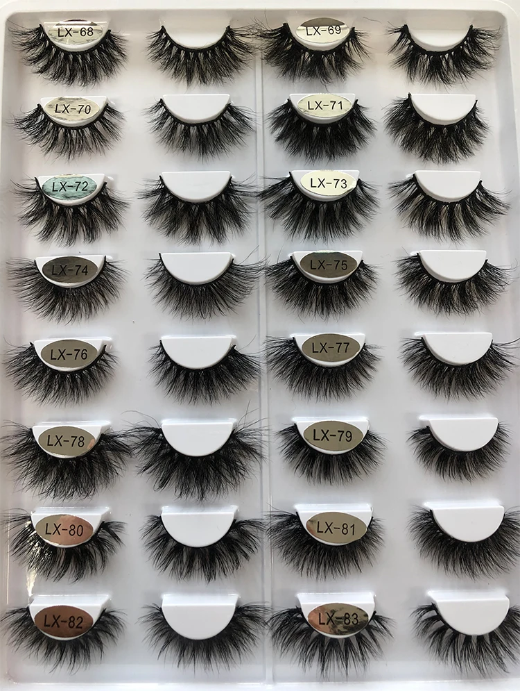 
wholesale mink strip eyelashes custom eyelash package real mink eyelashes 