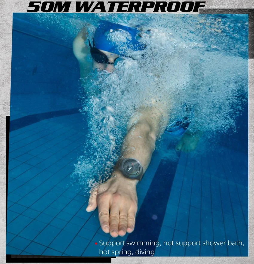 2023 NORTH EDGE New Outdoor Mountaineering AliExpress Hot Carbon Fiber Outdoor Sports Watch Waterproof 50M Smart Watch Mars 3