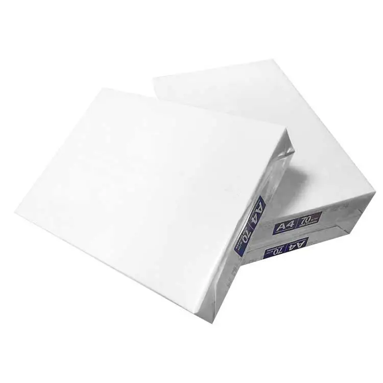 Wholesale supplier offers A4 copy paper in high white for various office needs.