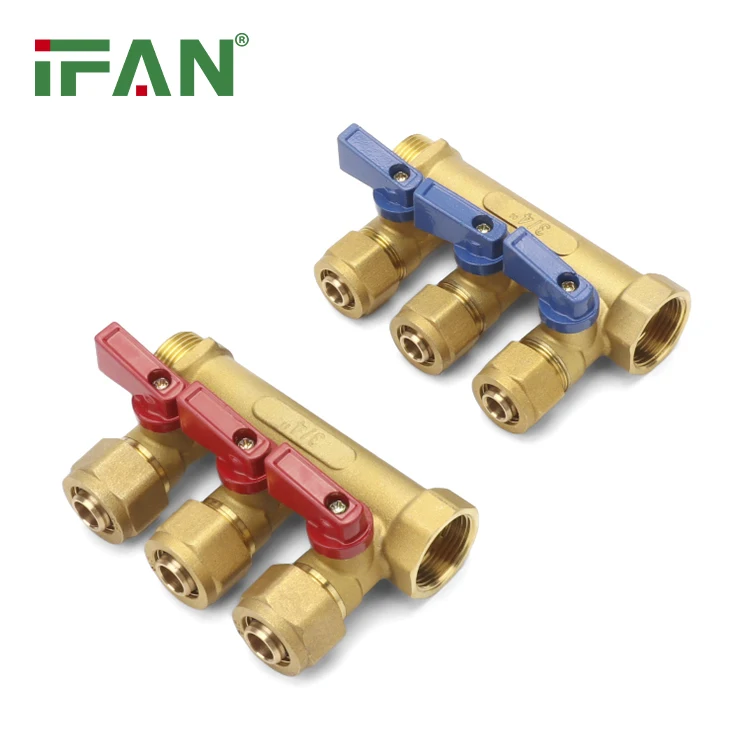 Фабрика IFAN ASTM F2623 стандартная сантехника распределительные системы напольного отопления латунный водяной коллектор
