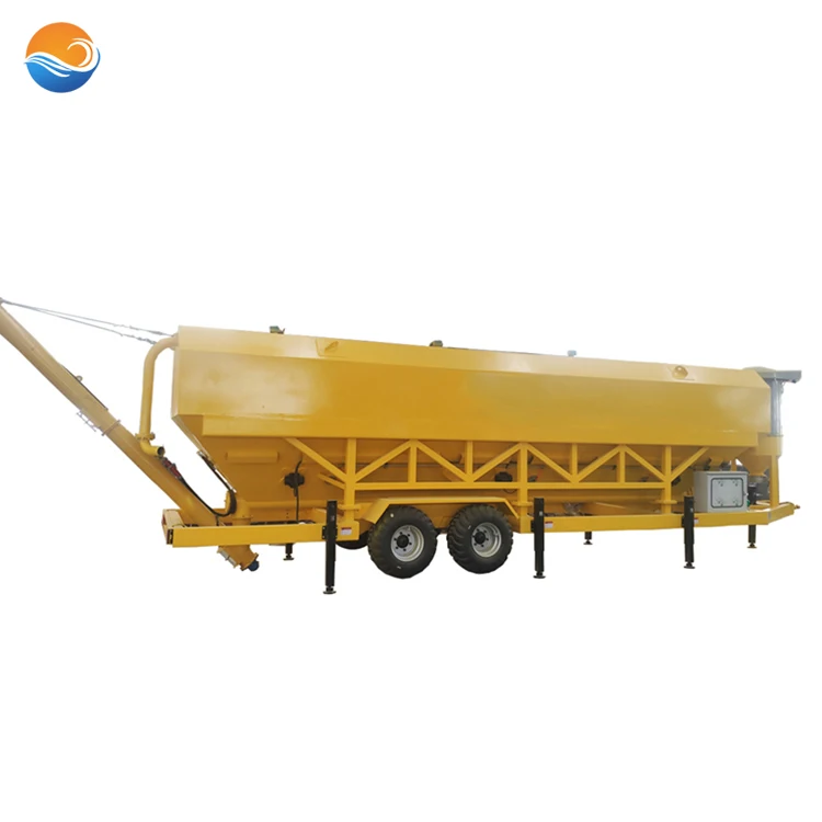 portable Bulk powder storage silo easy transportation welded container type mobile cement silos
