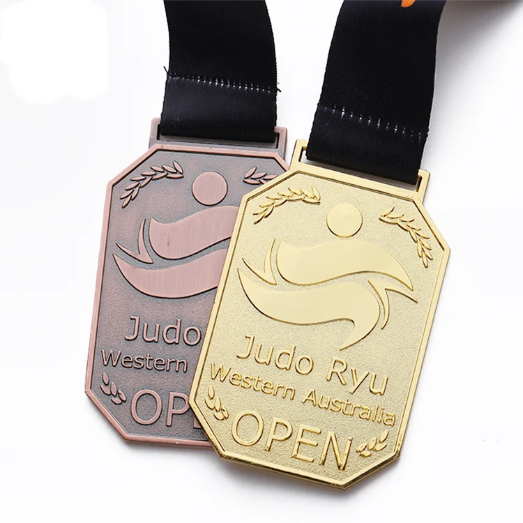 Factory customized high-quality soft enamel zinc alloy 3D concave-convex judo creative MEDALS
