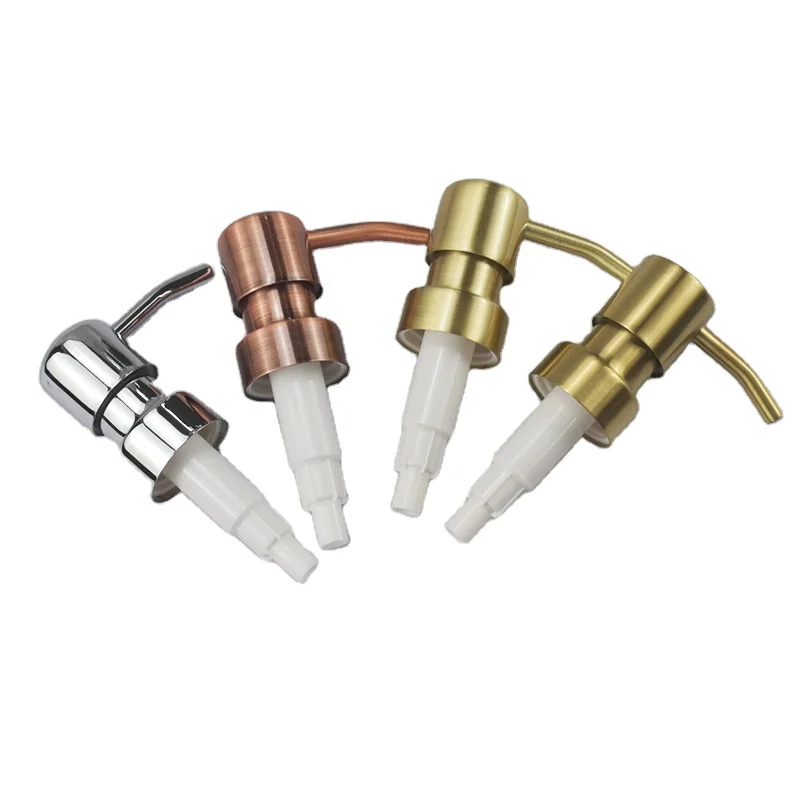 Black Gold Red Coated 304 Stainless Steel Metal Plastic Shampoo Lotion Foaming Hand Liquid Soap Dispenser Pump