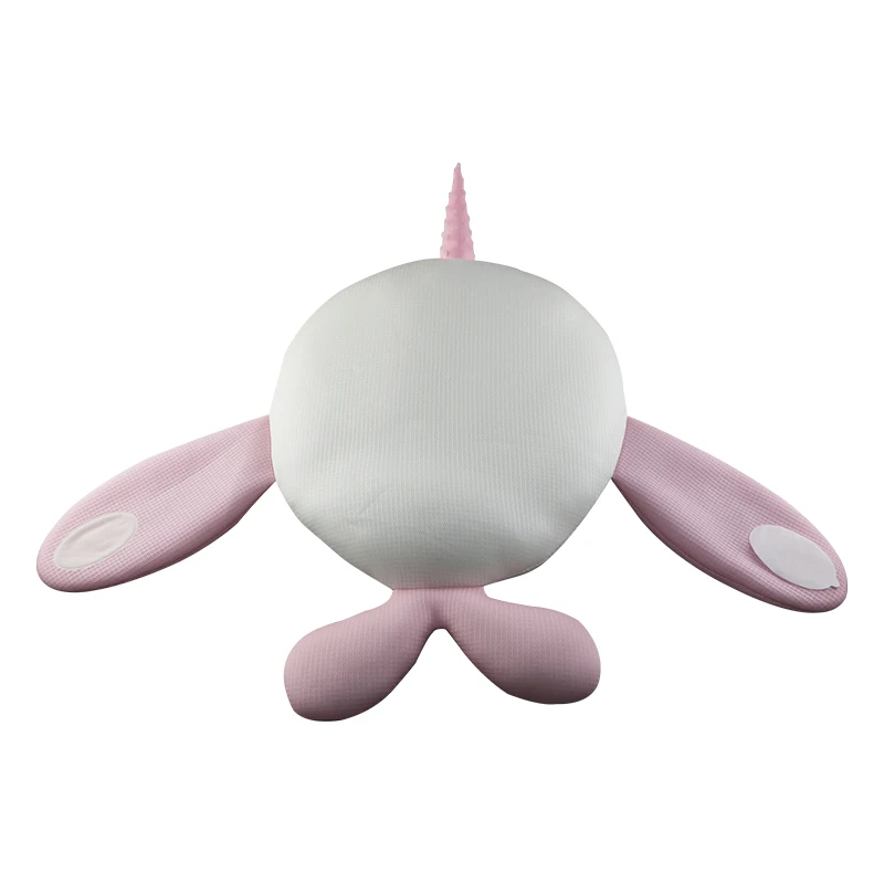 Custom breathable comfortable Tencel portable removable removable whale shape baby sleeping pillow