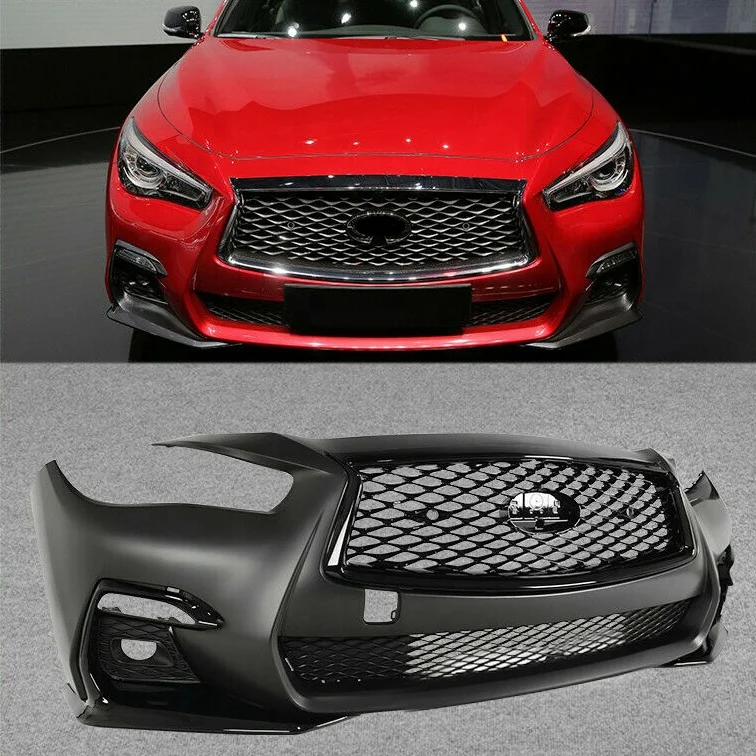 Brand New 62022-4HD0H Bumper Cover  Front Bumper Bar For 2014-2018 Infiniti Q50