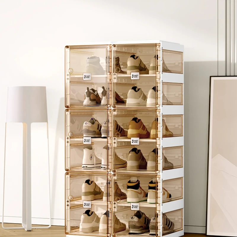Shoe Storage Box with Magnetic Door Customized Logo Sneaker Box for Shoes Display