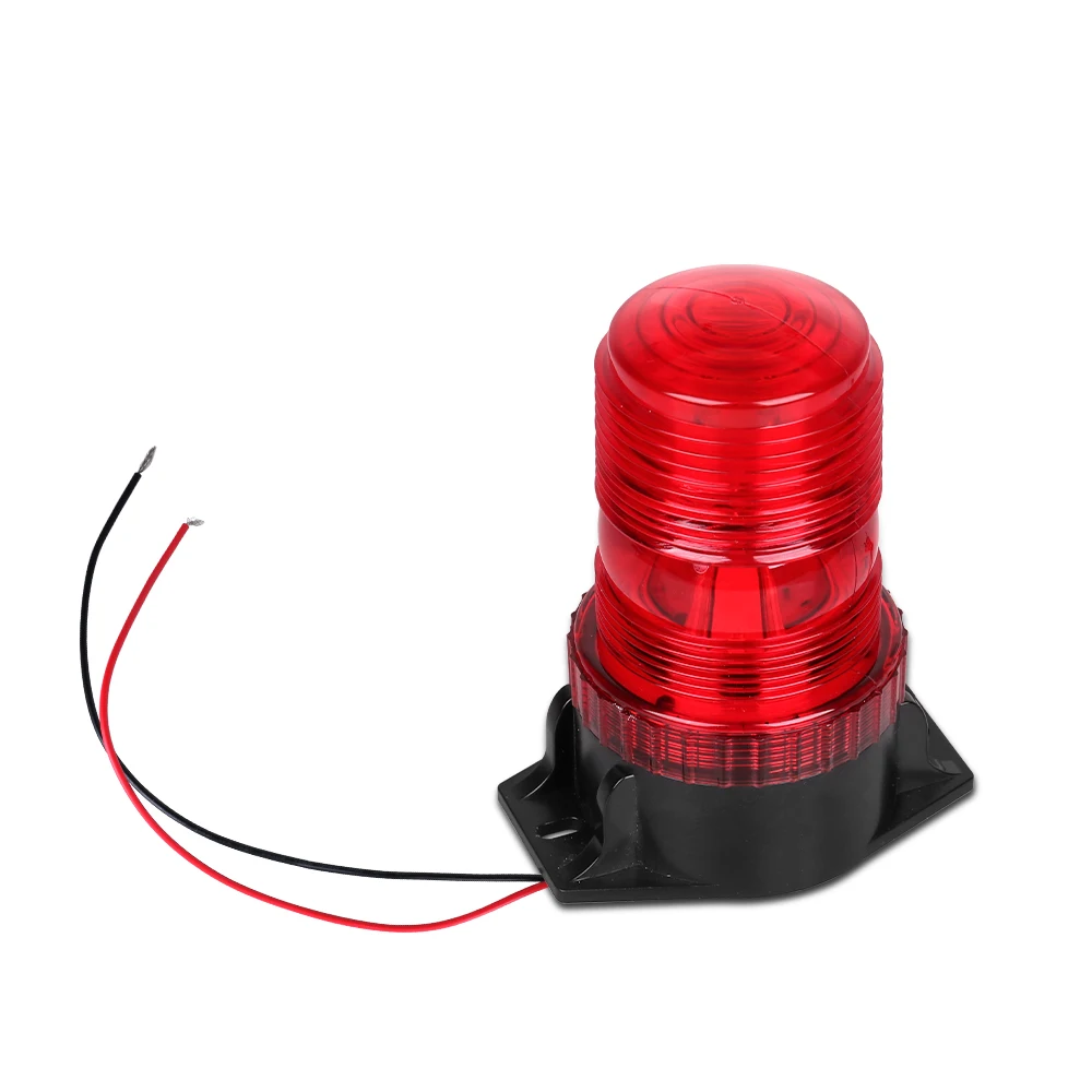 2021  new style  red 12-30V 6W  rotate led car beacon warning light  for police car or truck