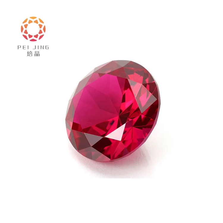 Genuine Ruby Gemstone Ruby Round Stone Gemstone Synthetic Ruby Stone Price Per Carat