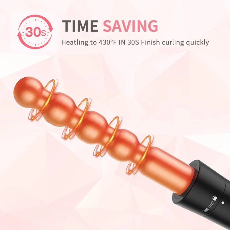 curling wand with 5 Attachments Ceramic interchangeable Hair Curler magic curl tongs hair curling iron curler wand