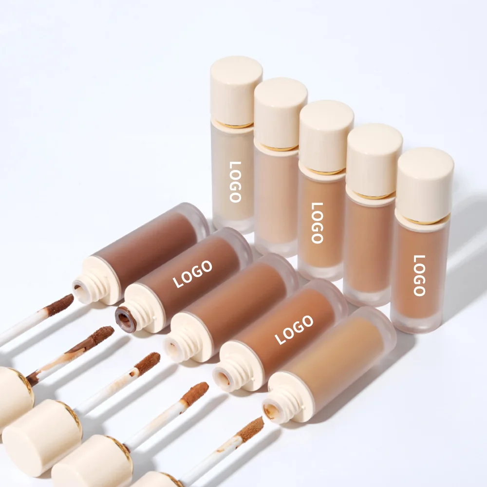 Waterproof Contour Makeup Face Matte Foundation Base Full Coverage Oil Control 24 Hours Lasting Private Label Liquid Concealer