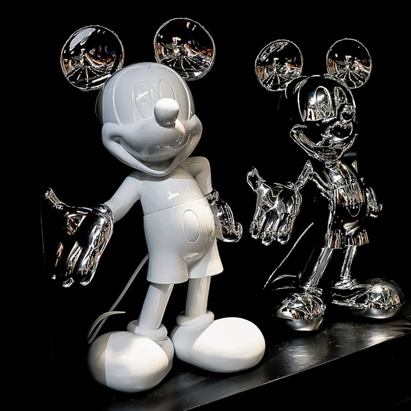 Electroplating Resin Crafts Mickey ODM OEM Ornaments Home Decorations Figure Toy Sculpture Statue Life Size Mickey Statue