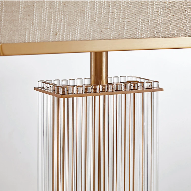 
high quality luxury modern bedside crystal desk lamp 