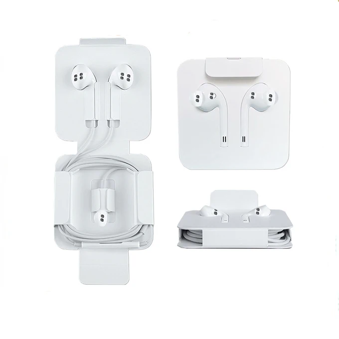 Original Wired Earphone For IPhone 14 Pro Max Microphone In Ear Headphone For IPhone 13 12 lighting earbuds inpods Headset