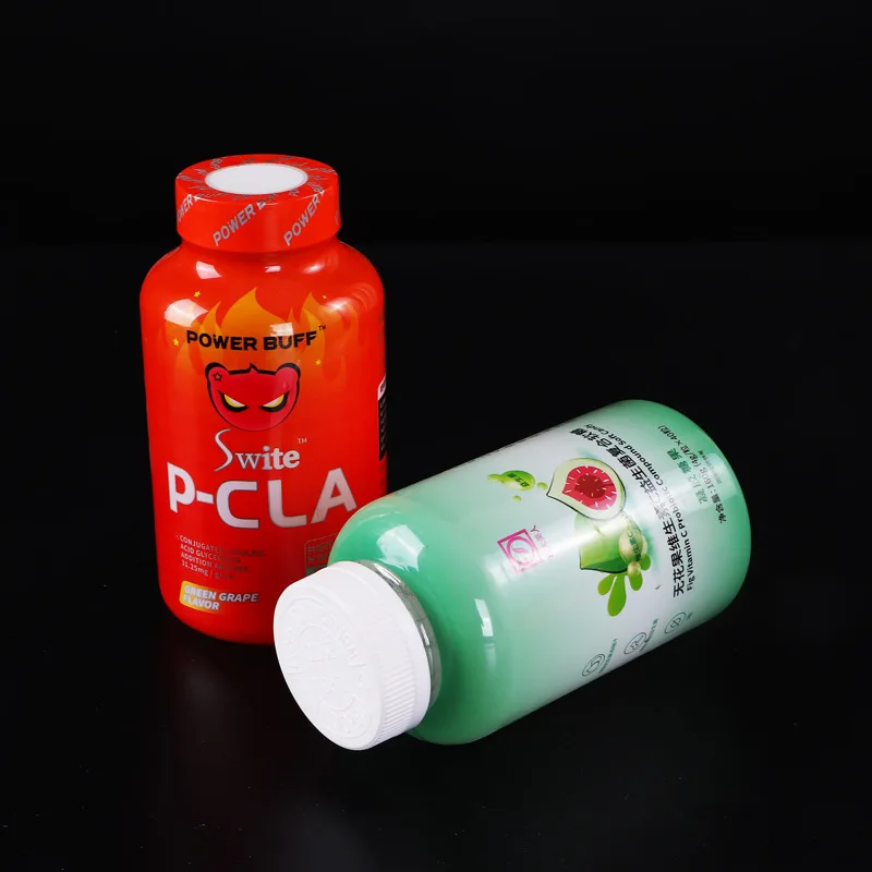 heat shrink label film PET/PVC Heat Shrink Wrap Roll Labels Shrink Sleeves for different shapes Beverage Bottles Packaging