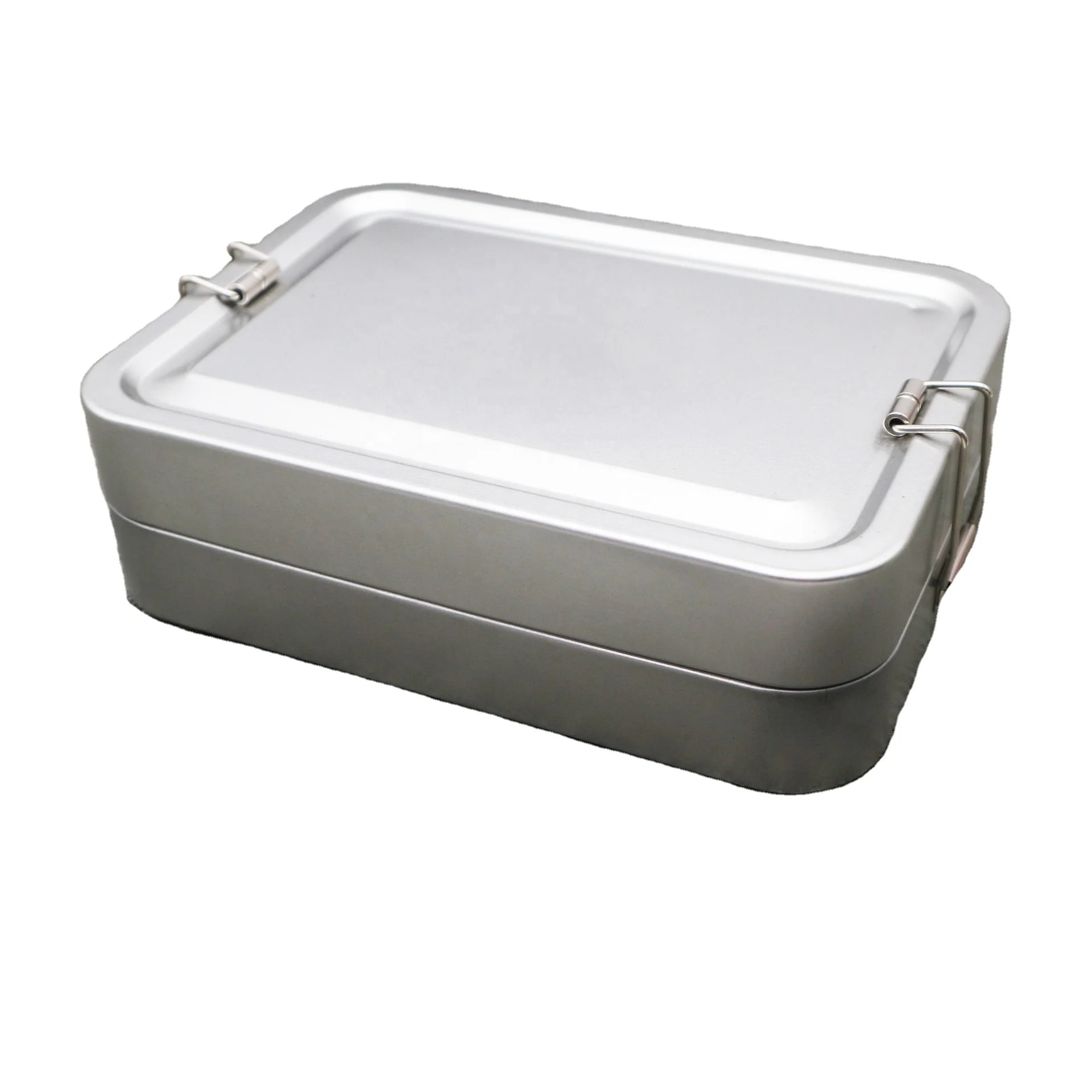 Lunch Tin Box Hinge Packing Tin Box with Clasp Custom Box Small Metal Food Grade Two-piece Tinplate Gift & Craft Eco-friendly