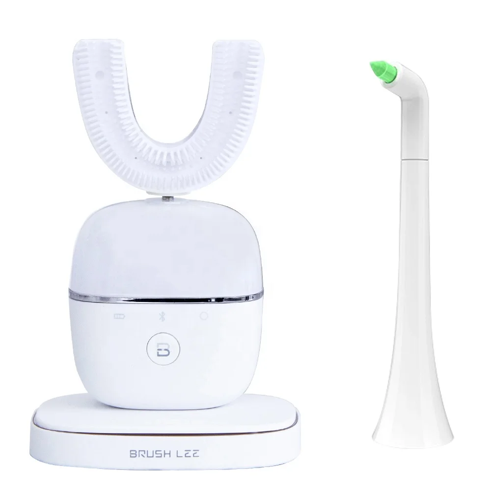 Good quality cheap supercare modes wave massage powered u shape silicon toothbrush