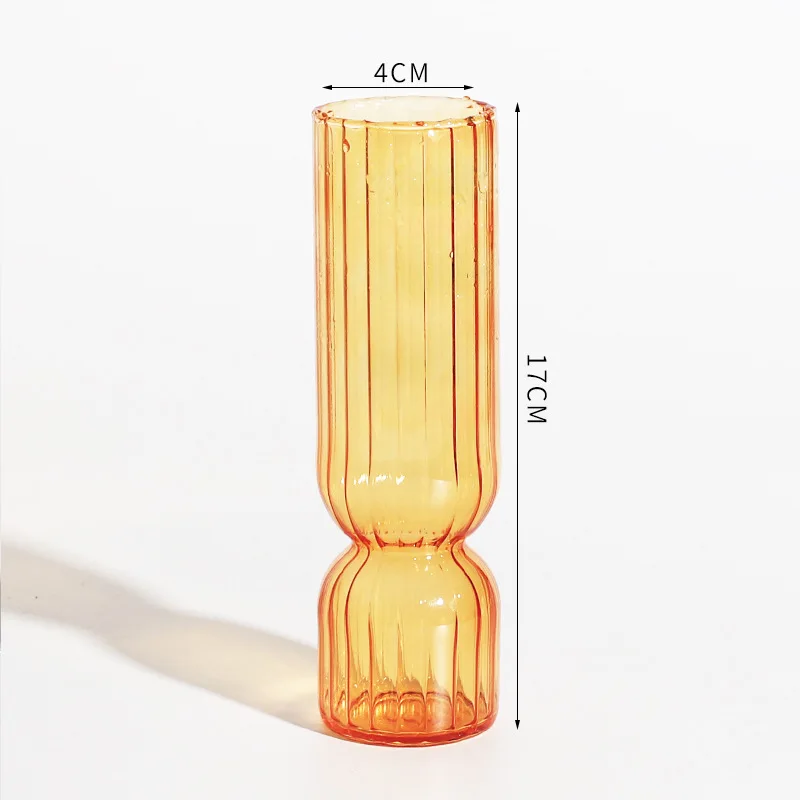 Nordic Creative High Quality Cylinder Flower Arrangements Vases Glass Art Vase for Hydroponic