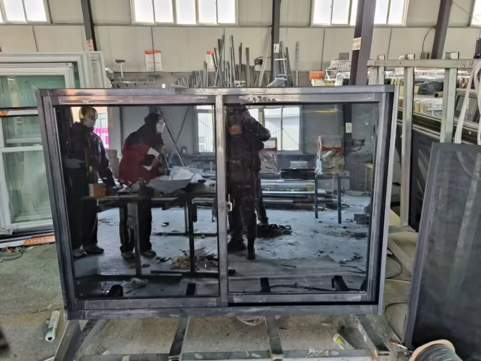 Custom Size Material Sliding Windows Door Double Glass Hurricane Impact Aluminium Sliding Window From Chinese Manufacturer