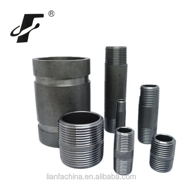 Male Threaded Black Steel Pipe Nipple