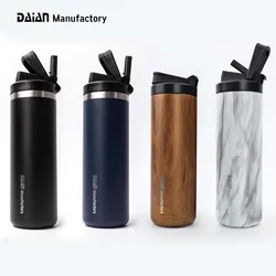 China Daian Factory 20oz Straight Body Stainless Steel Termos Water Bottle Skinny Sublimation Tumbler