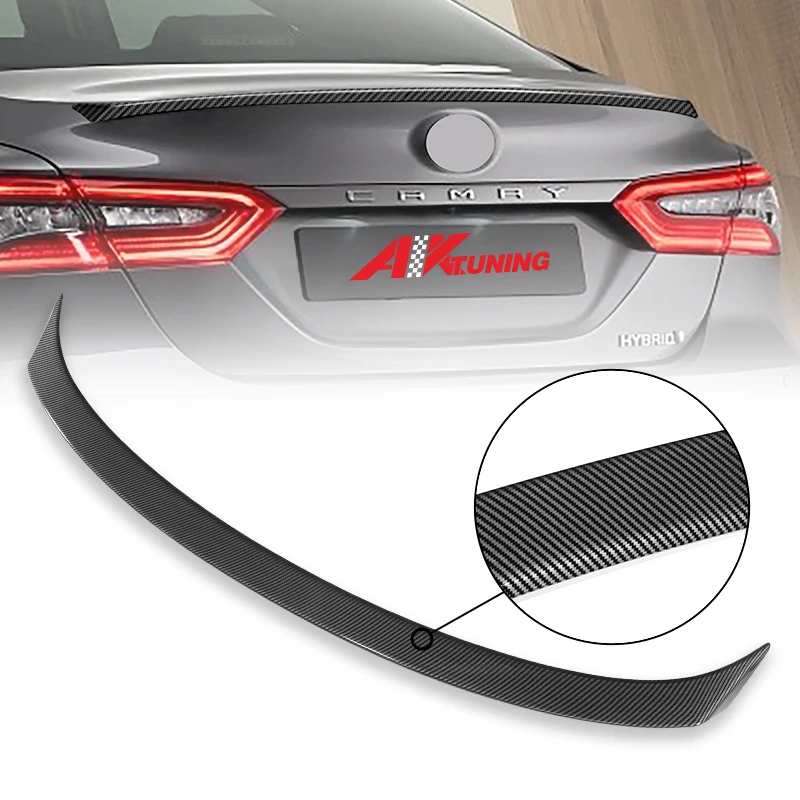 FOR 2018-2022 TOYOTA CAMRY PAINTED GLOSS BLACK SPORT REAR TRUNK LID SPOILER WING