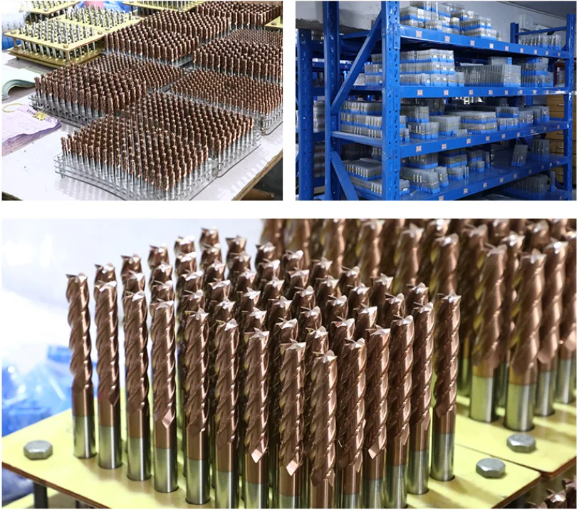 Two Flute Solid Carbide Ball Nose 2 Flute 55HRC 60HRC 65HRC Flat CNC Cutting Tool Tungsten indexable Milling Cutter head