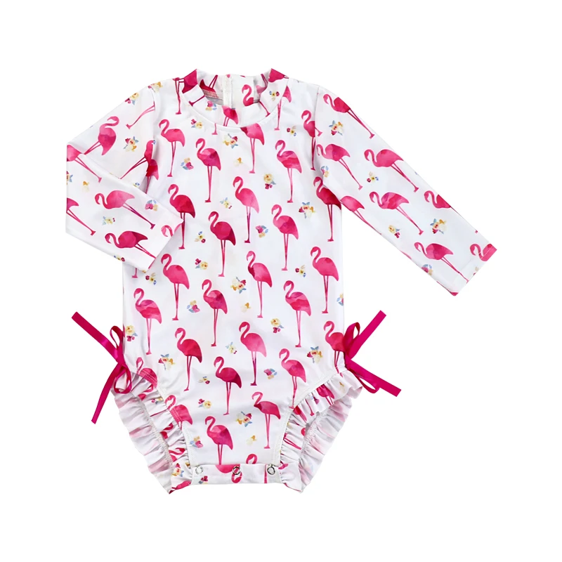 2023 Kids Bathing baby girl swimsuit Cute customized bikini swim suits for little girls One-piece summer swimwear girls 1-5Y